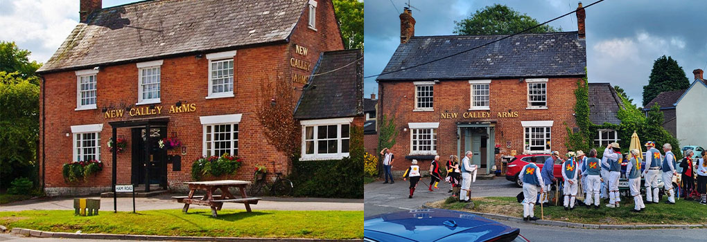 New Calley Arms, one of our favourite local pub gardens